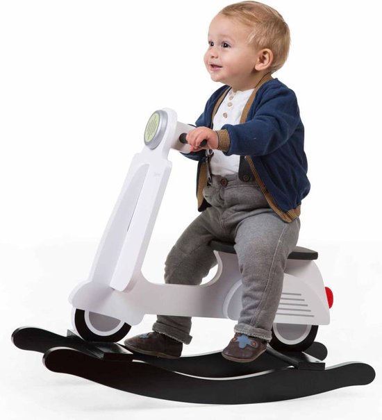 Childhome Hobbelfiguur Scooter 69 Cm - Wit