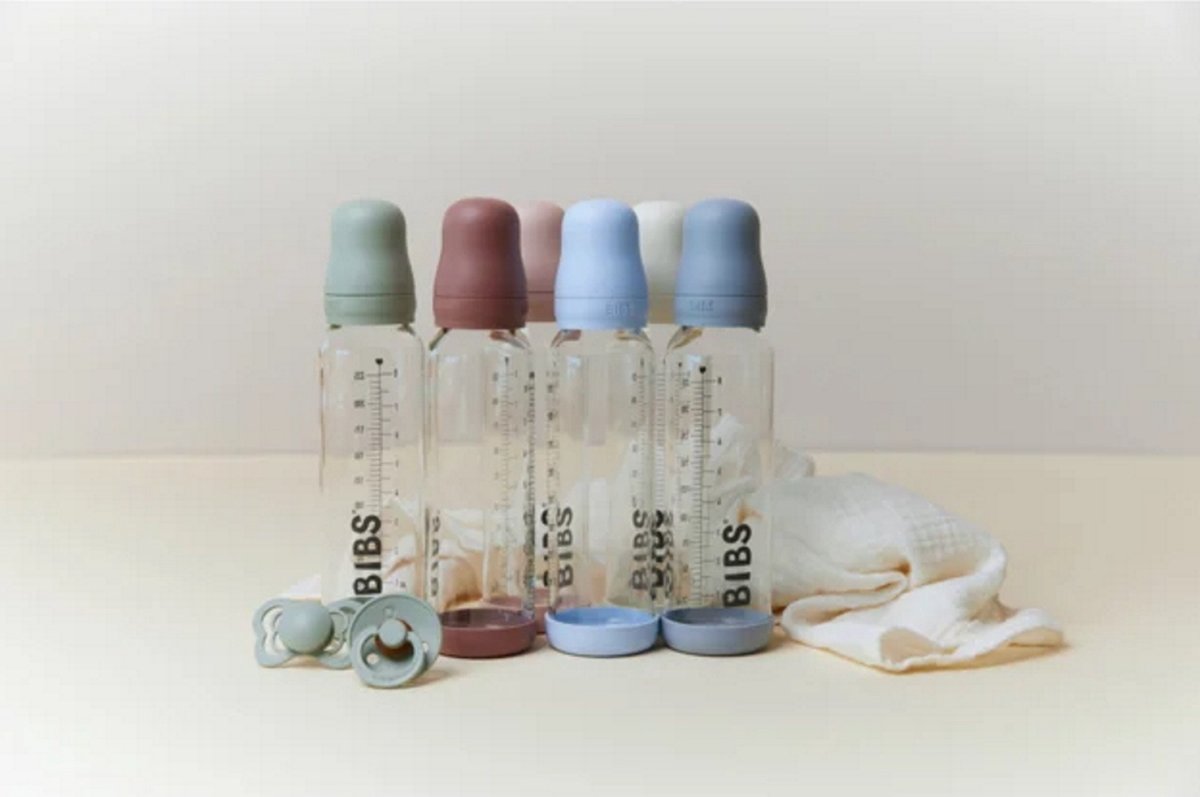 BIBS Fles Glas Ivory 225ml