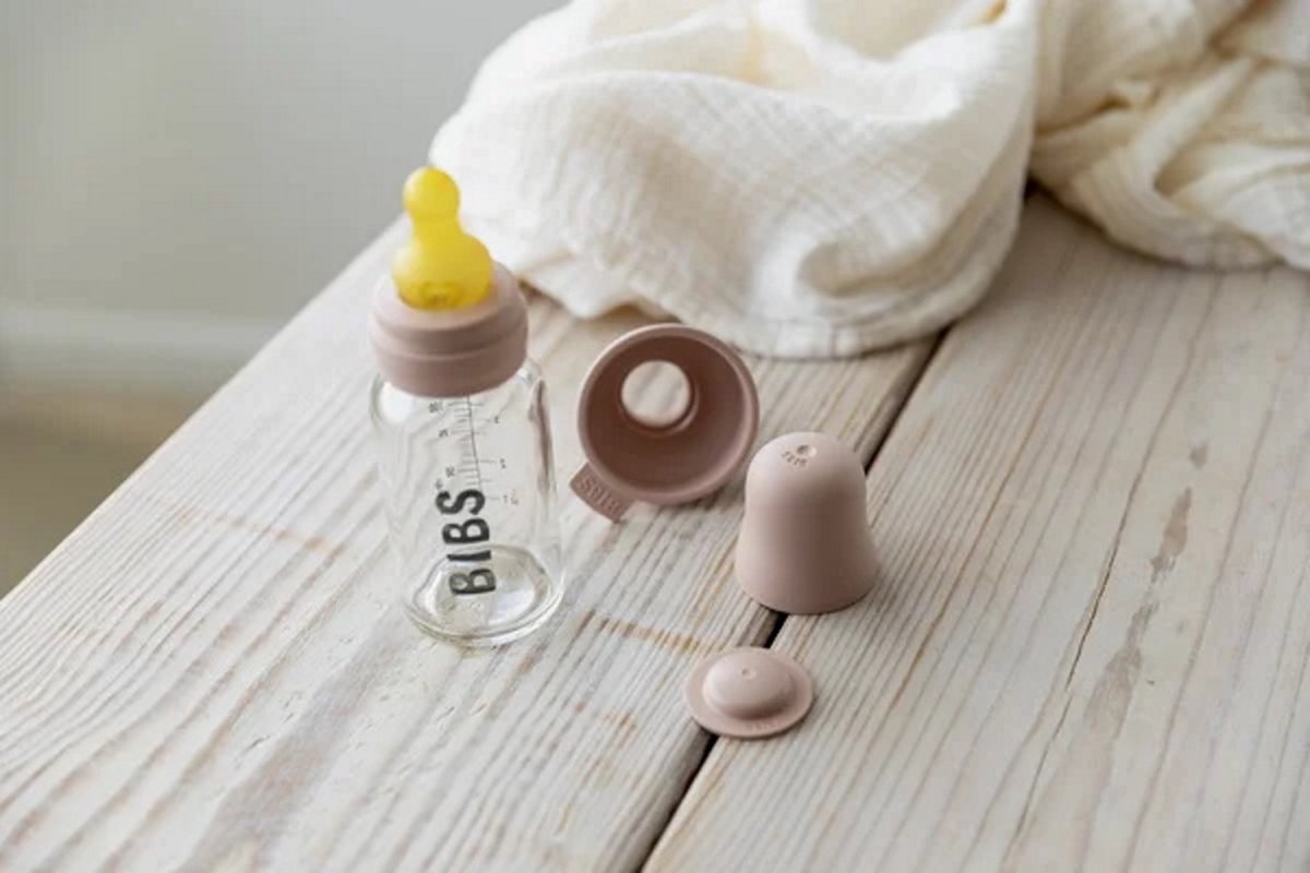 BIBS Fles Glas Ivory 225ml