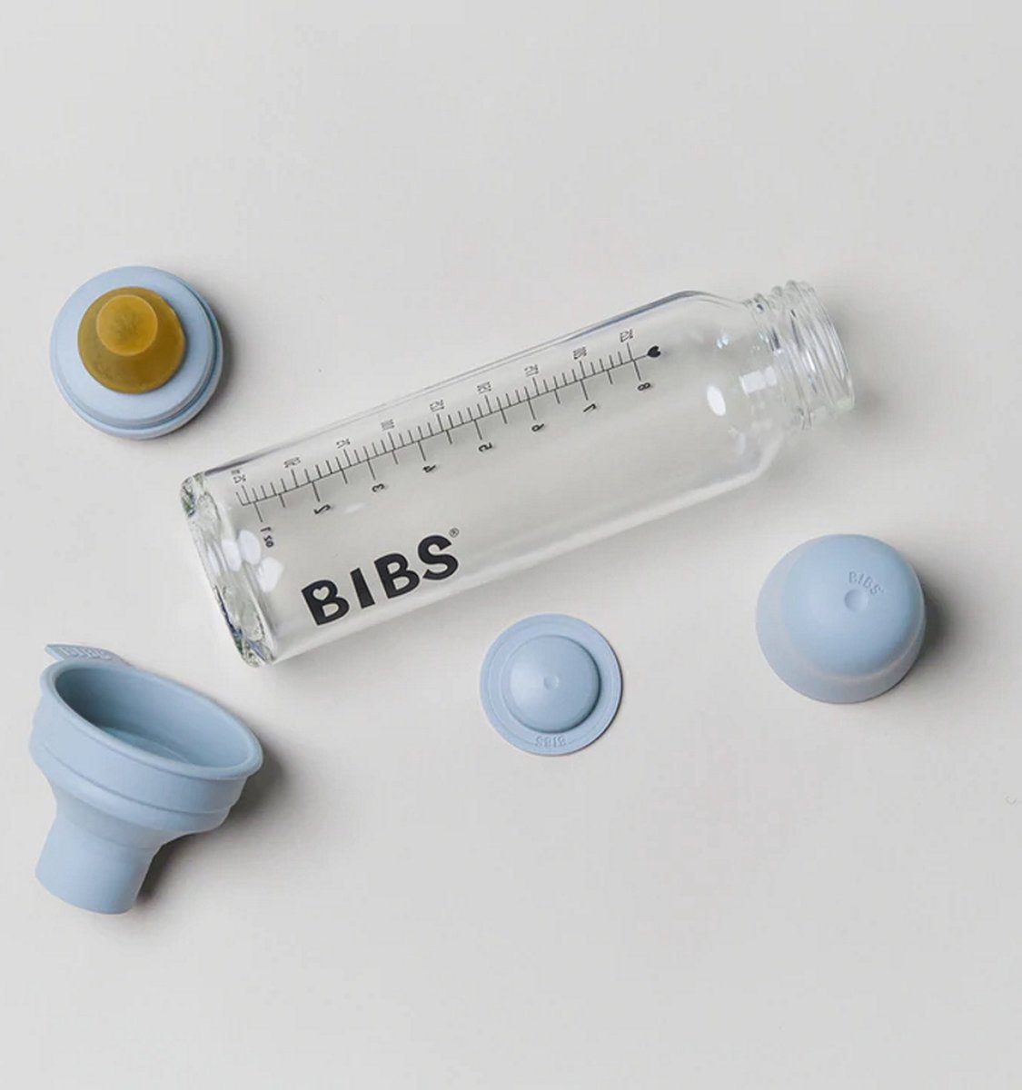 BIBS Fles Glas Ivory 110ml