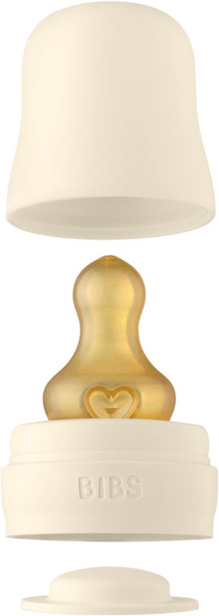 BIBS Fles Glas Ivory 110ml