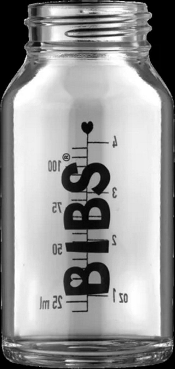 BIBS Fles Glas Ivory 110ml