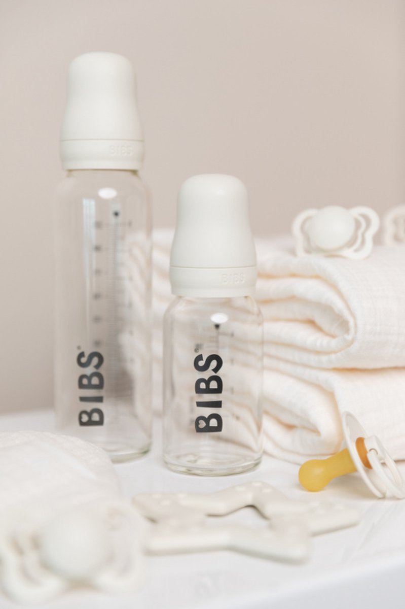 BIBS Fles Glas Ivory 110ml