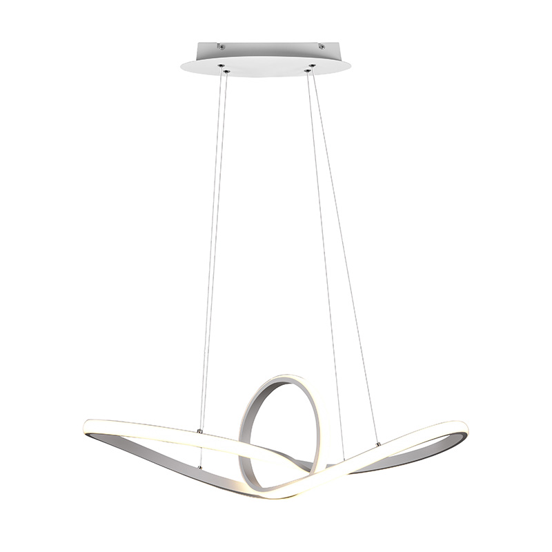 Trio Leuchten Design hanglamp wit incl. LED 3-staps dimbaar - Levi