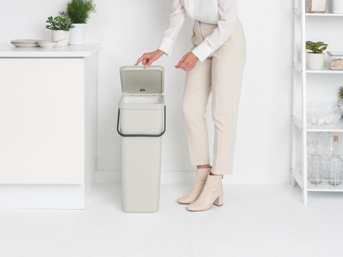 Brabantia Sort & Go 40 Liter Light Grey - Grijs