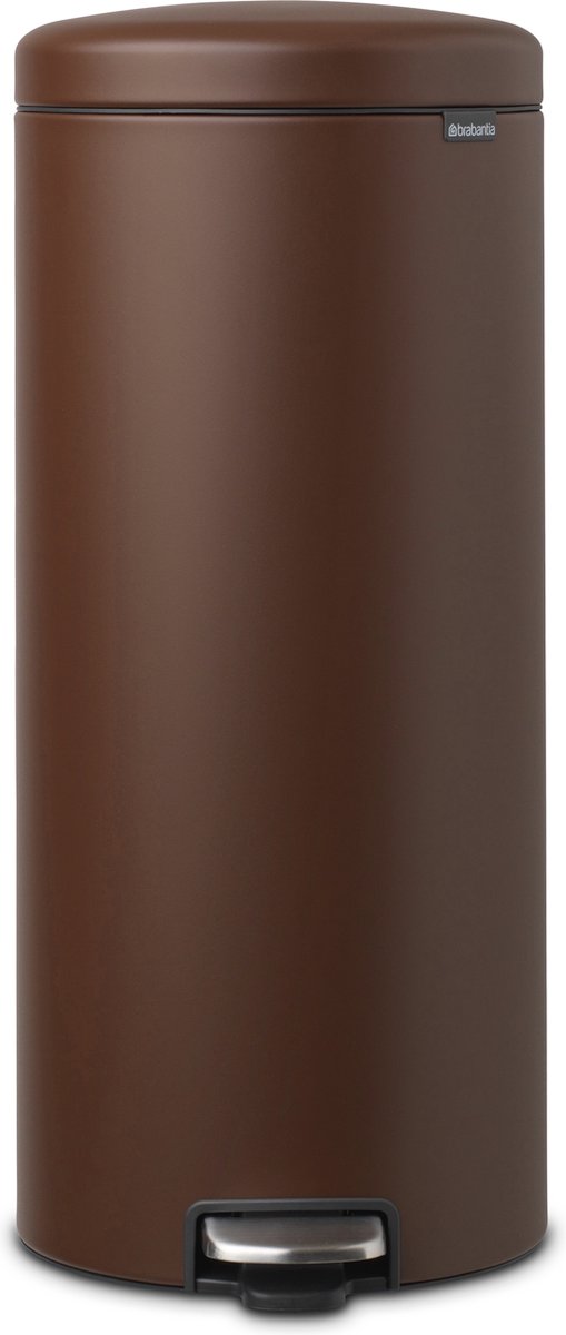 Brabantia NewIcon Pedaalemmer 30 Liter Mineral Cosy Brown - Bruin