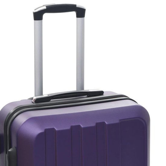 Vidaxl 3-delige Harde Kofferset Abs - Paars