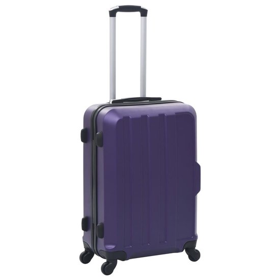 Vidaxl 3-delige Harde Kofferset Abs - Paars