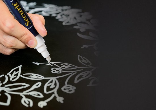 Securit Krijtmarker Medium, Etui Van 8 Stuks In Geassorteerde Kleuren