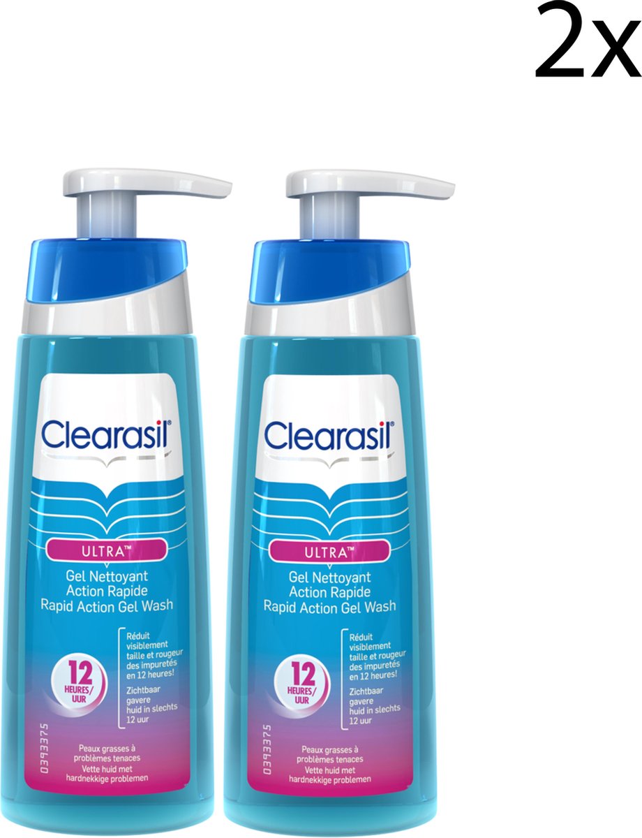 Clearasil Ultra Gel Wash Voordeelverpakking 2x200 ml