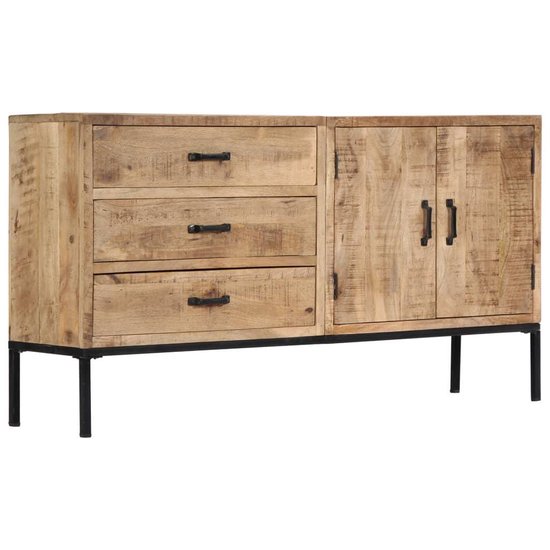 Vidaxl Dressoir 140x35x75 Cm Massief Mangohout - Marrón