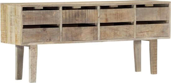 Vidaxl Dressoir 140x30x60 Cm Massief Mangohout - Marrón