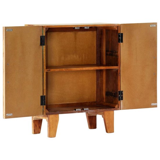 Vidaxl Dressoir Handgesneden 60x30x75 Cm Massief Gerecycled Hout