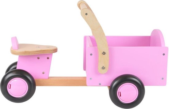 Bandits and Angels - Houten Bakfiets Litte Rider Pink - Roze