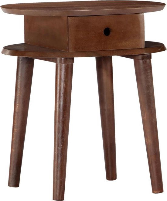 Vidaxl Nachtkastje 50x35x55 Cm Massief Acaciahout - Bruin