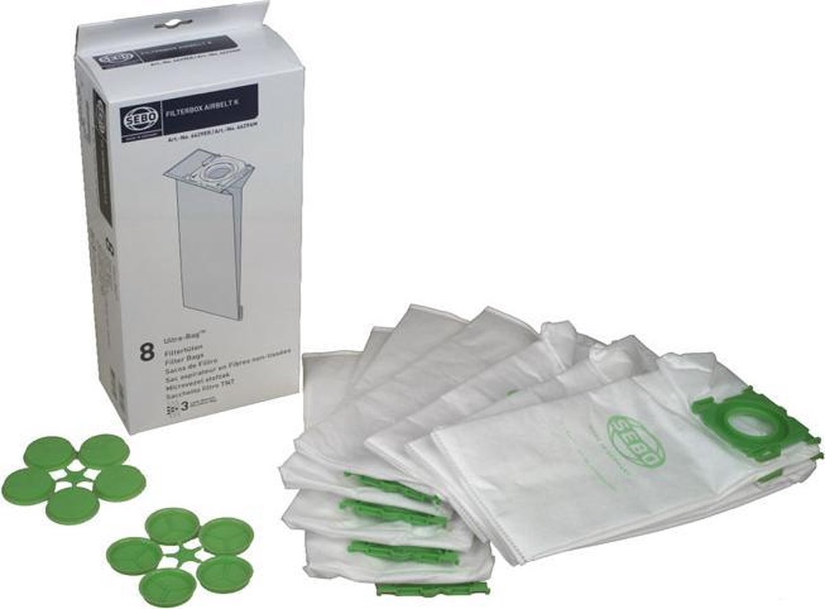 Sebo Stofzuigerzakken K-1/2/3 8 Stuks