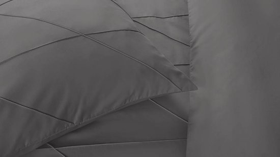 Papillon Canberra Dekbedovertrek - Lits-jumeaux (240x200/220 Cm + 2 Slopen) - Percal Katoen - - Grijs