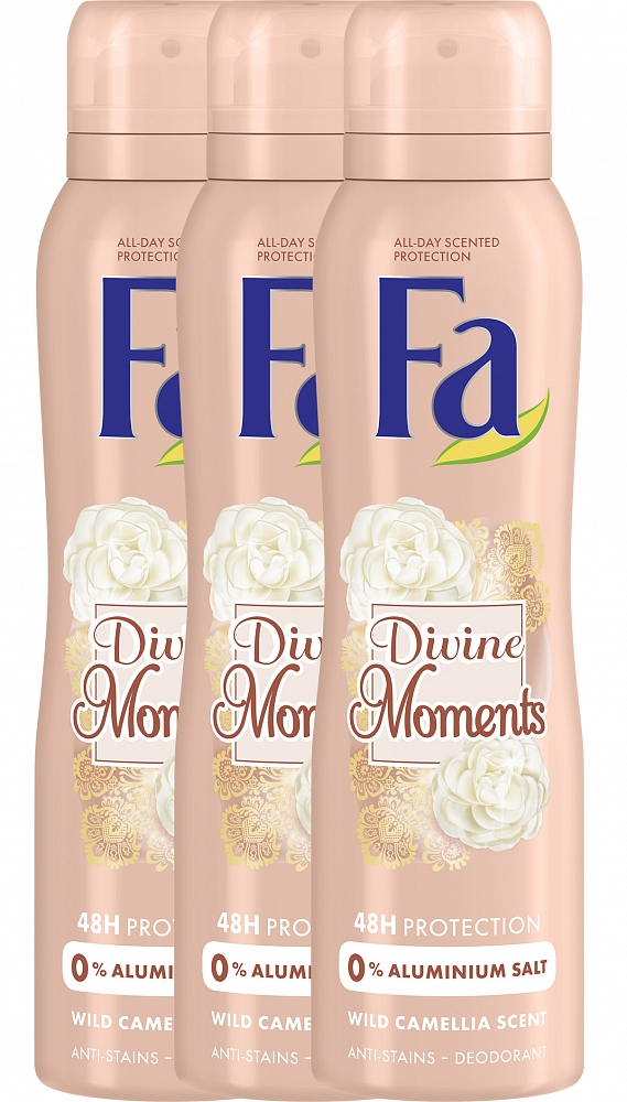 Fa Deodorant Deospray Divine Moments Voordeelverpakking 3x150ml