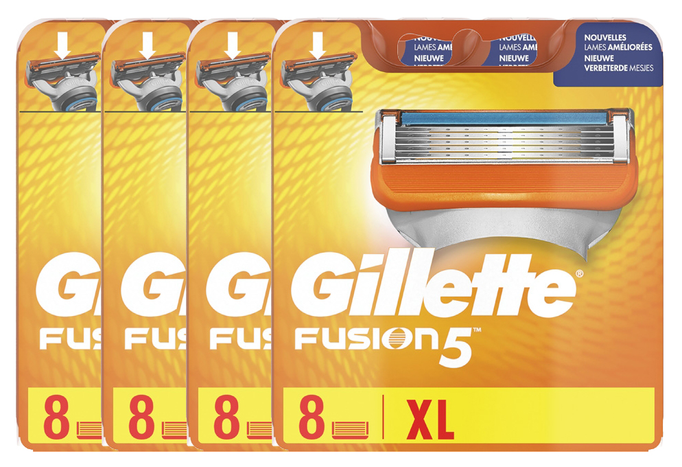 Gillette 4x8st Fusion 5 Scheermesjes Voordeelverpakking