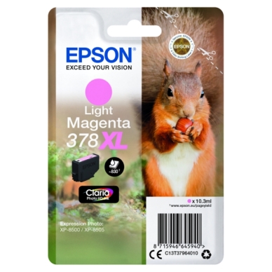 Epson Epson 378XL Inktcartridge licht magenta, 830 pagina's T3796 Replace: N/A