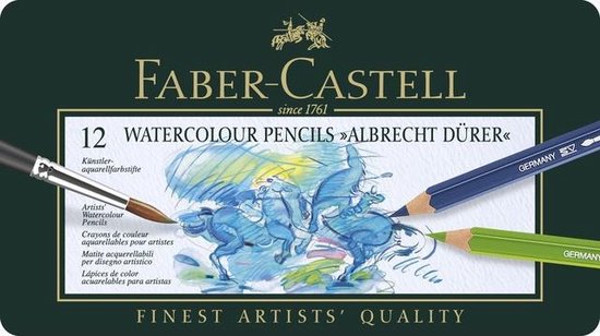 Faber Castell Aquarelpotlood Faber-castell Albrecht Dürer Etui à 12 Stuks