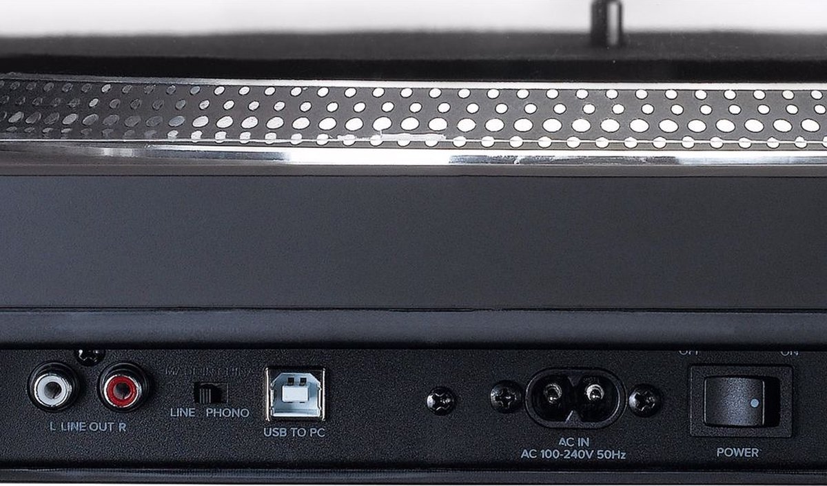 Lenco platenspeler L-3809BK - Zwart