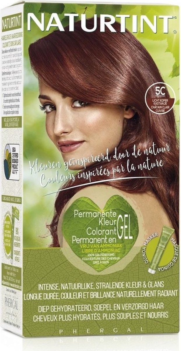 Naturtint Permanente Kleuring 5C Licht Koper Kastanje