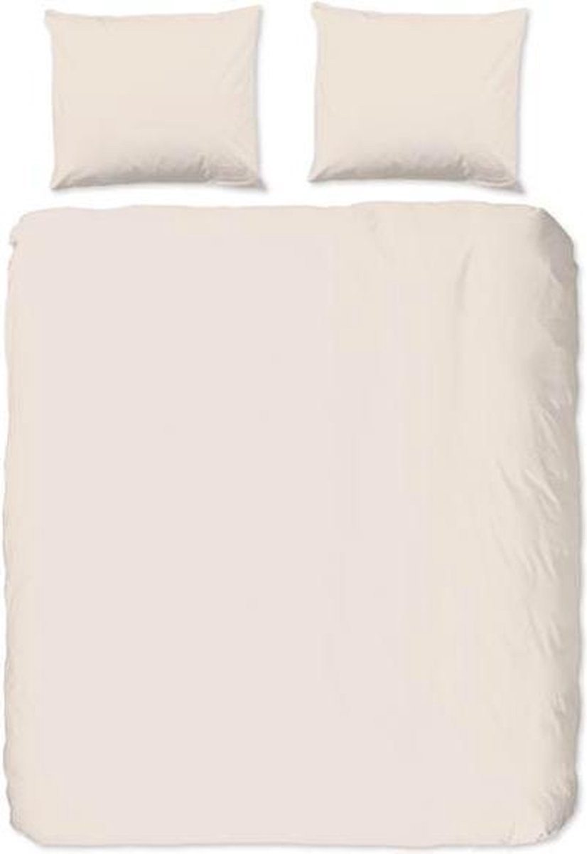 Good Morning Uni Dekbedovertrek - Lits-jumeaux (240x200/220 Cm + 2 Slopen) - Katoen - Light Sand - Beige