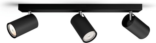 Philips - Kosipo - Opbouwspot - 3 Lichtpunten - - Negro