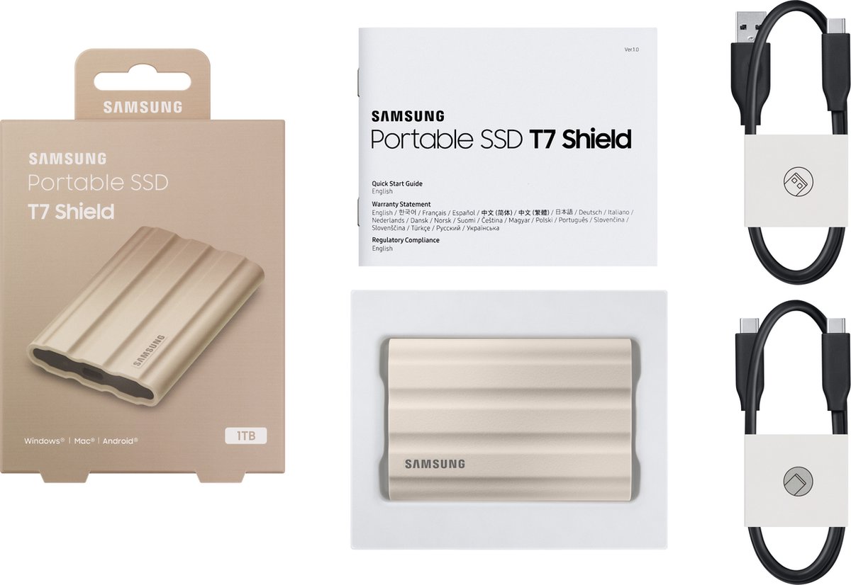 Samsung T7 Shield 2TB - Beige