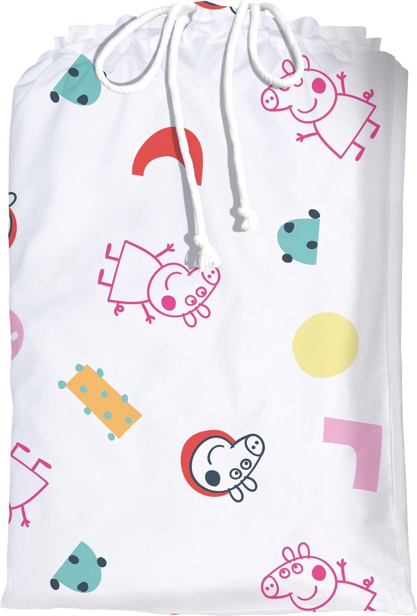 Peppa Pig Memphis Dekbedovertrek - Eenpersoons - 140 X 200 Cm - Multi
