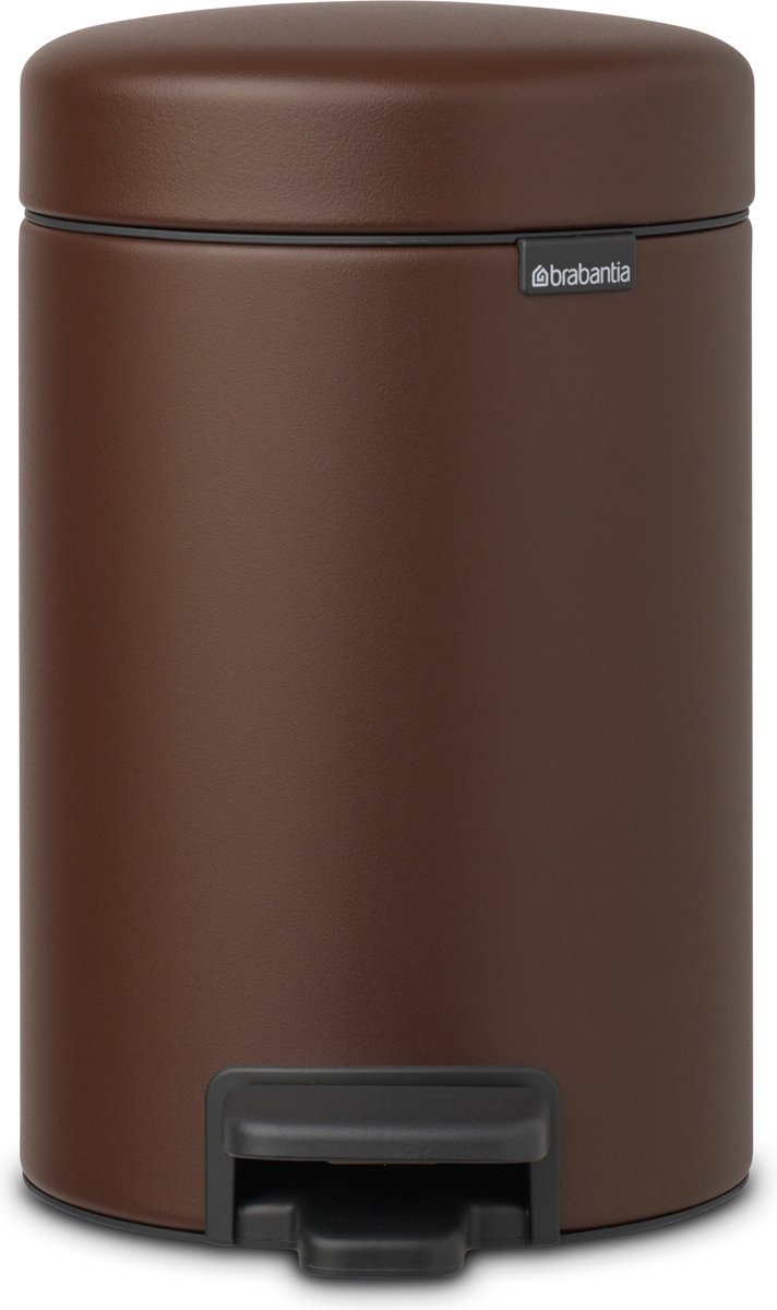 Brabantia NewIcon Pedaalemmer 3 Liter Mineral Cosy Brown - Bruin