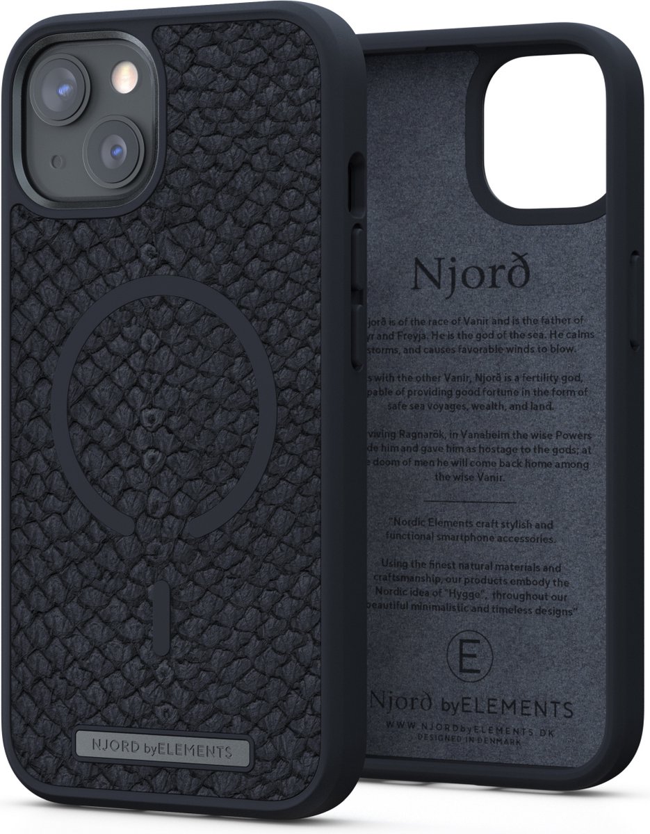 Nordic Elements Njord Apple iPhone 13 mini Back Cover met MagSafe - Gris