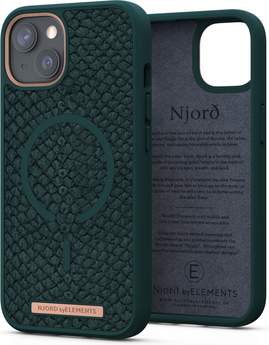 Nordic Elements Njord Apple iPhone 13 mini Back Cover met MagSafe - Groen