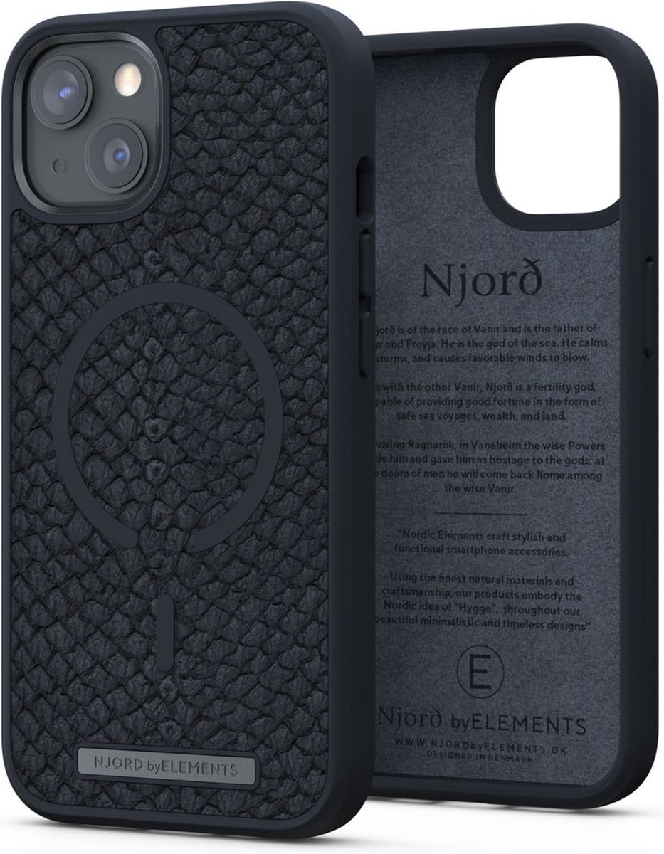 Nordic Elements Njord Apple iPhone 13 Back Cover met MagSafe - Grijs