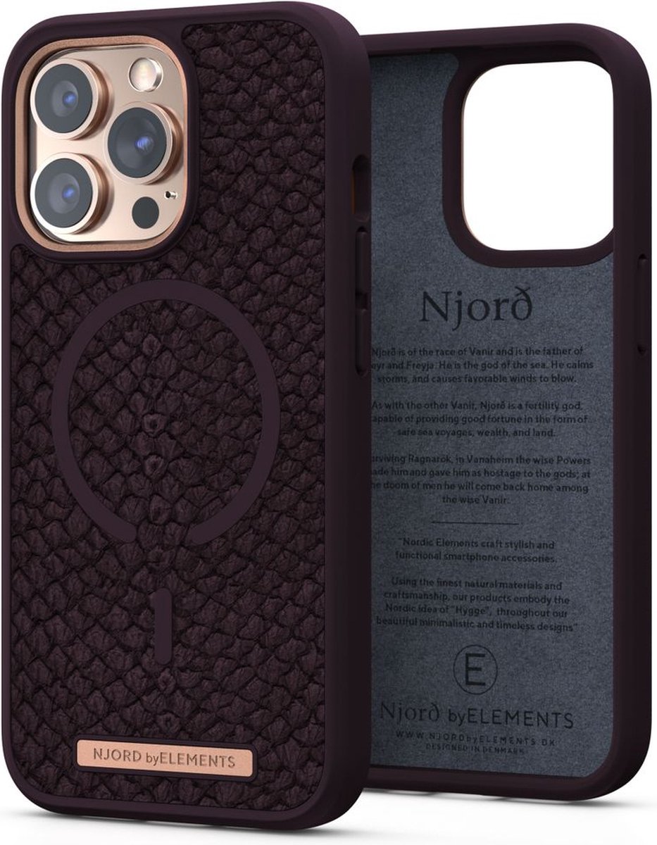 Njord Apple iPhone 13 Pro Back Cover met MagSafe - Paars