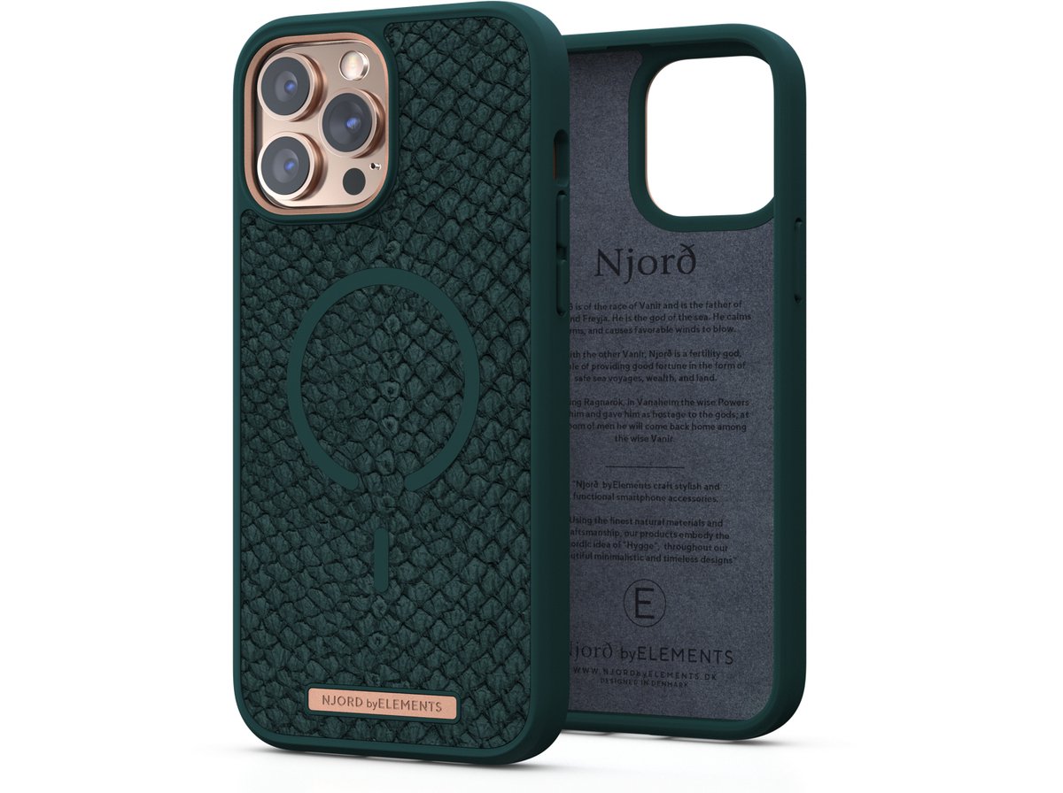 Njord Apple iPhone 13 Pro Max Back Cover met MagSafe - Verde