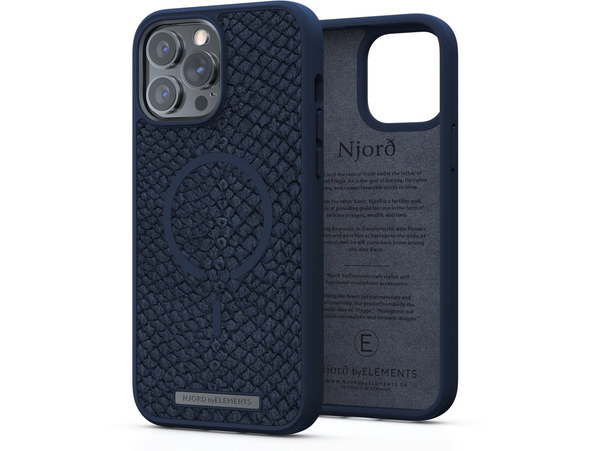 Njord Apple iPhone 13 Pro Max Back Cover met MagSafe - Blauw