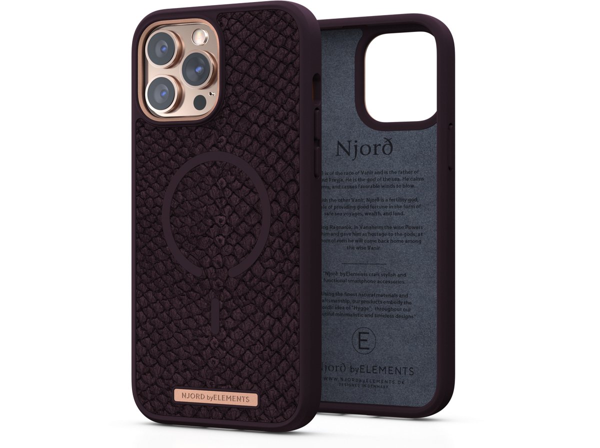 Njord Apple iPhone 13 Pro Max Back Cover met MagSafe - Paars