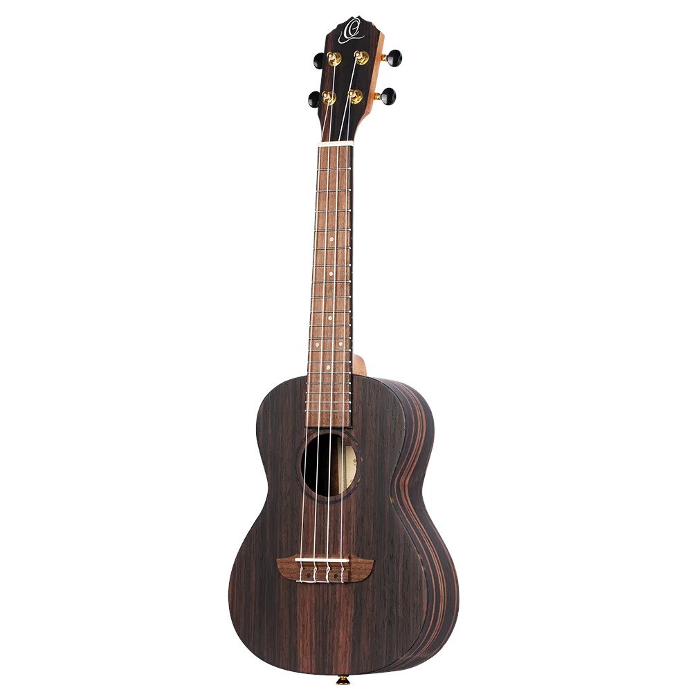 Ortega RUEB-CC-L Timber Series Concert Ukulele Natural linkshandige concert ukelele met gigbag