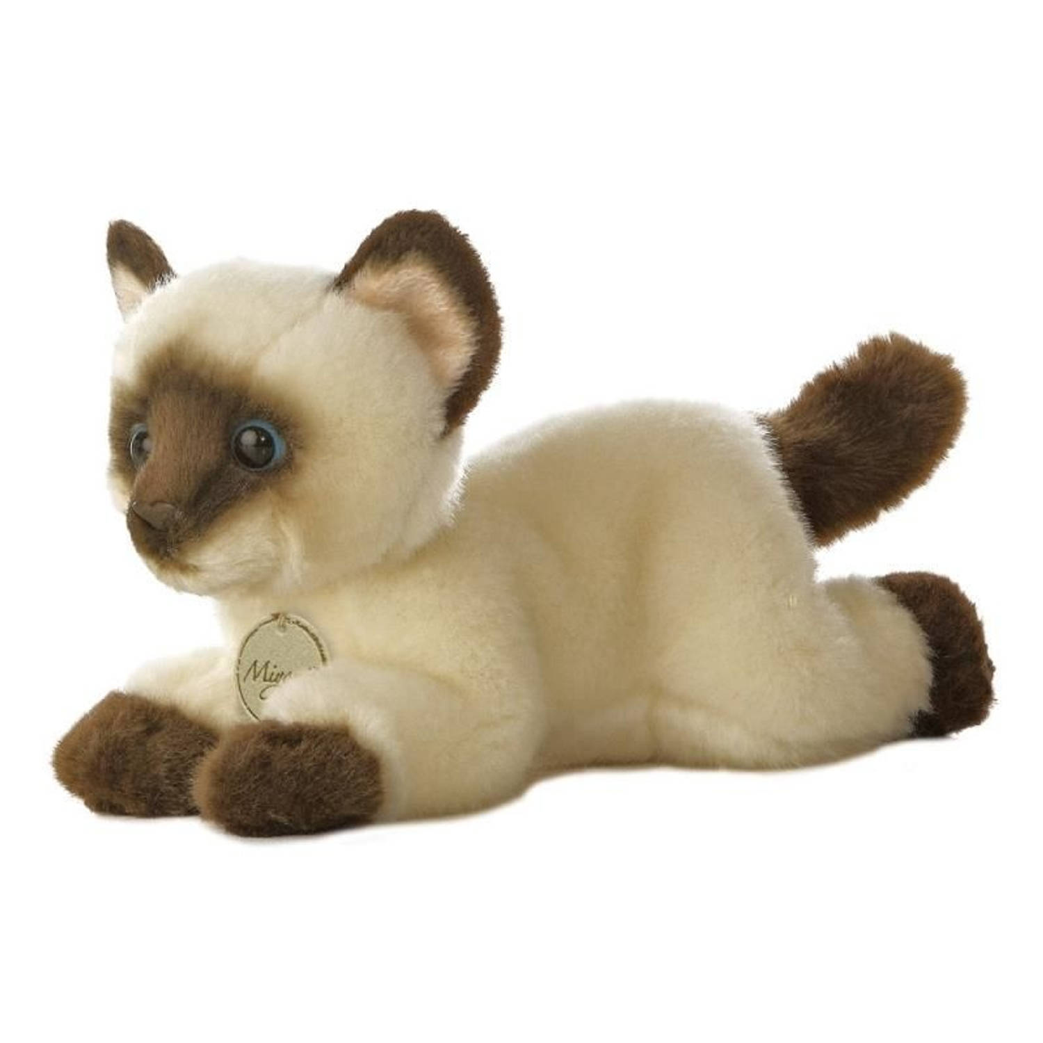 Aurora Knuffelkat Mini Yoni Siamees 20 Cm - Bruin