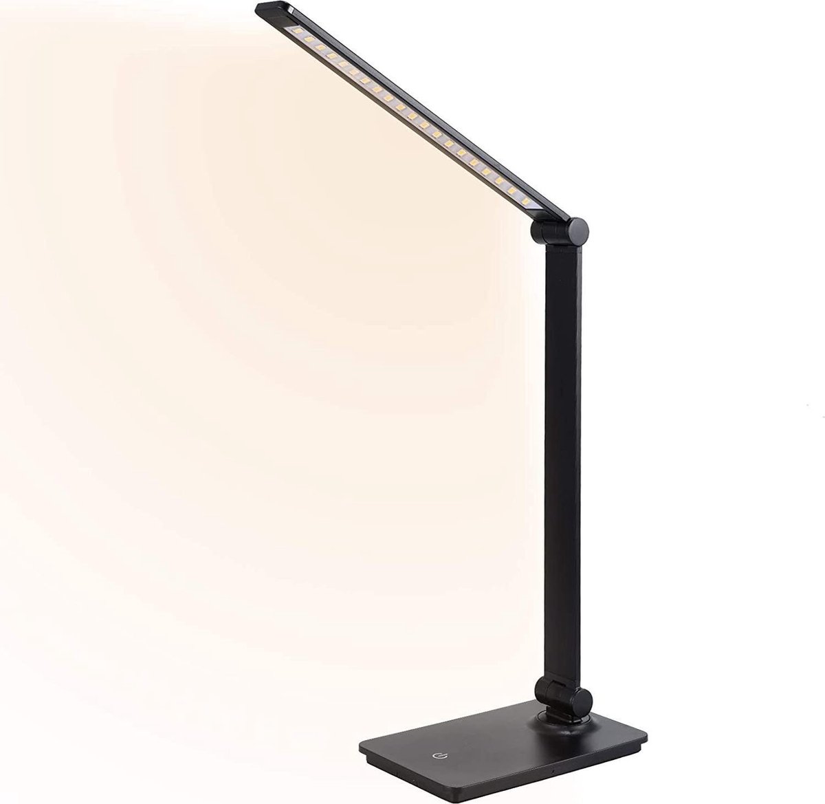 Bureaulamp Led Dimbaar Modern - Verstelbare Verlichtingsmodi 2000k - 6500k (Perfect Werk/daglicht) - Zwart