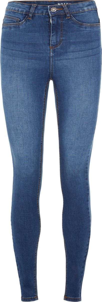 Noisy May - Callie - Skinny jeans met hoge taille in middene wassing - Azul