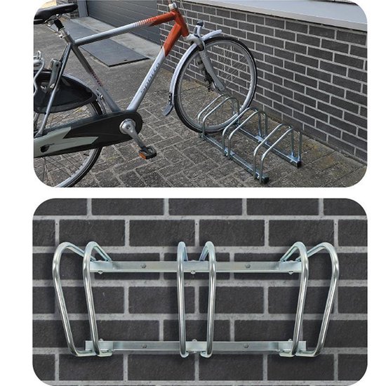 PROPLUS Fietsenrek Voor Drie Fietsen - Silver
