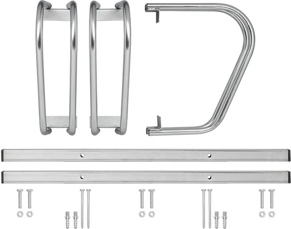 PROPLUS Fietsenrek Voor Drie Fietsen - Silver