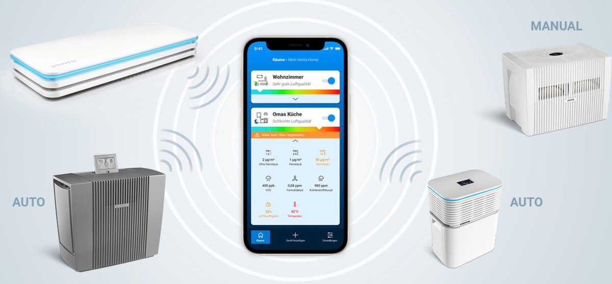 Air AH555 connect Wifi - Zwart
