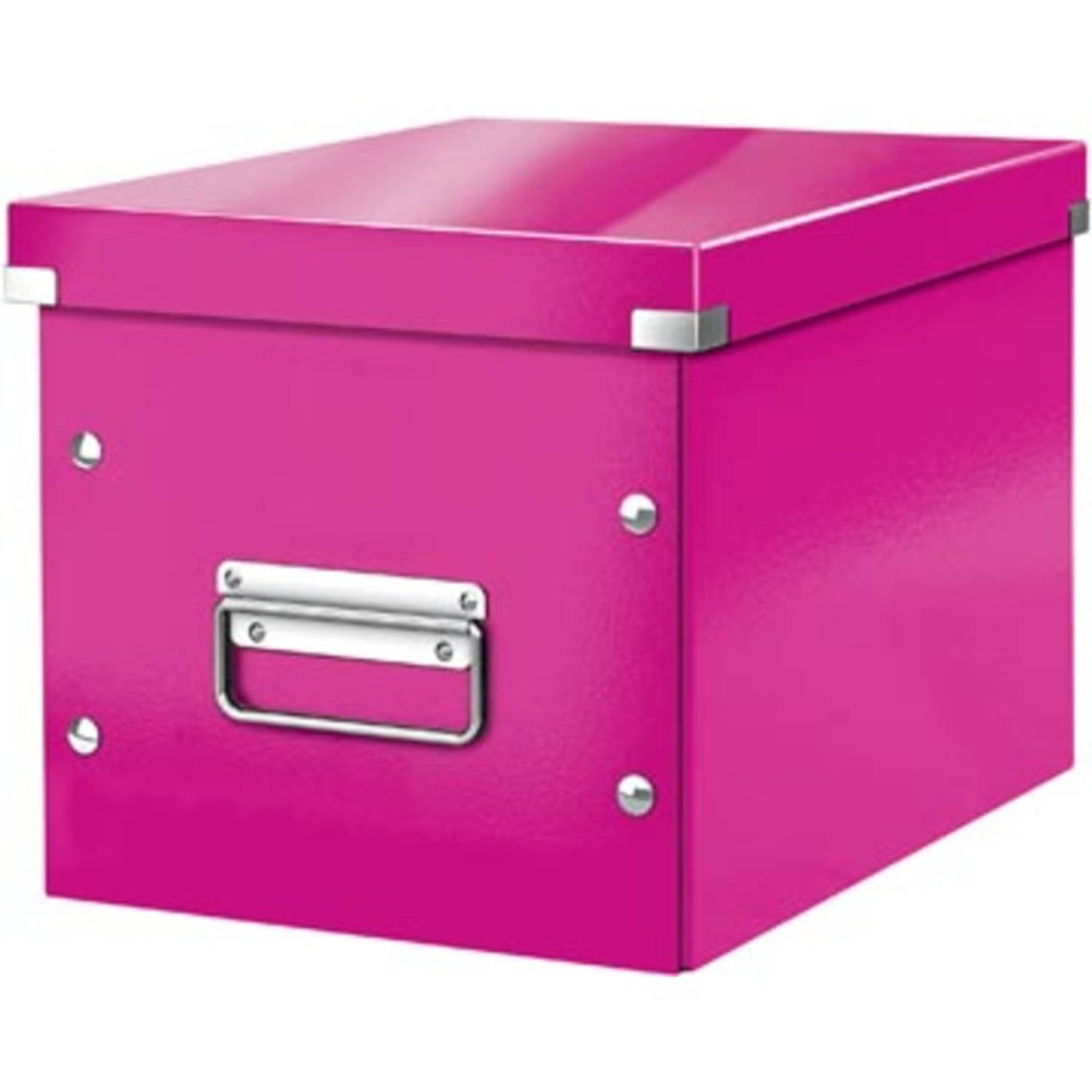 Leitz Click & Store Kubus Middelgrote Opbergdoos, - Roze