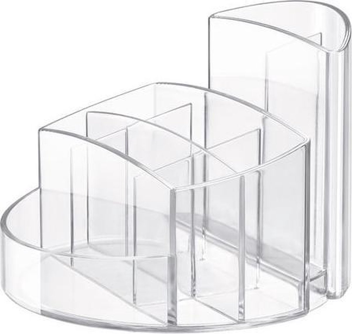 HAN Bureaustandaard Rondo Transparant - Wit