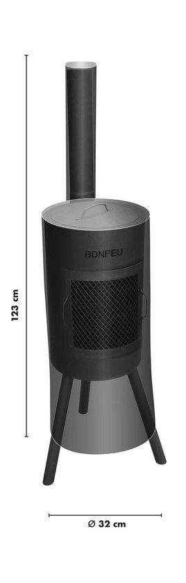 BonFeu Beschermhoes Bongiano Sp - Zwart