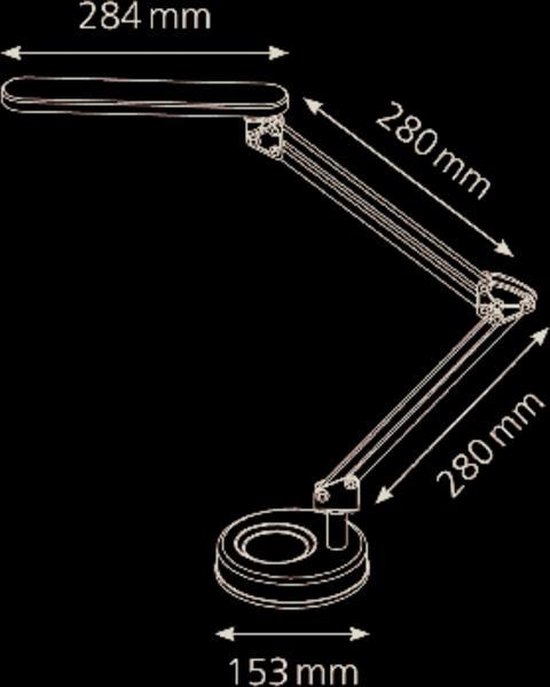 Hansa Bureaulamp 4 Stars, Led-lamp, Zilver - Silver